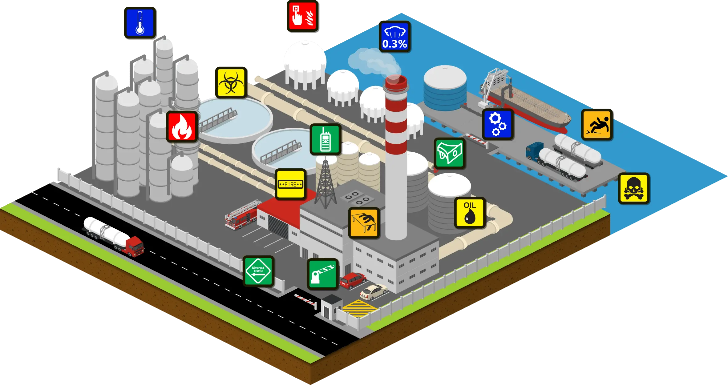 Oil-and-gas-site-isometric-with-icons